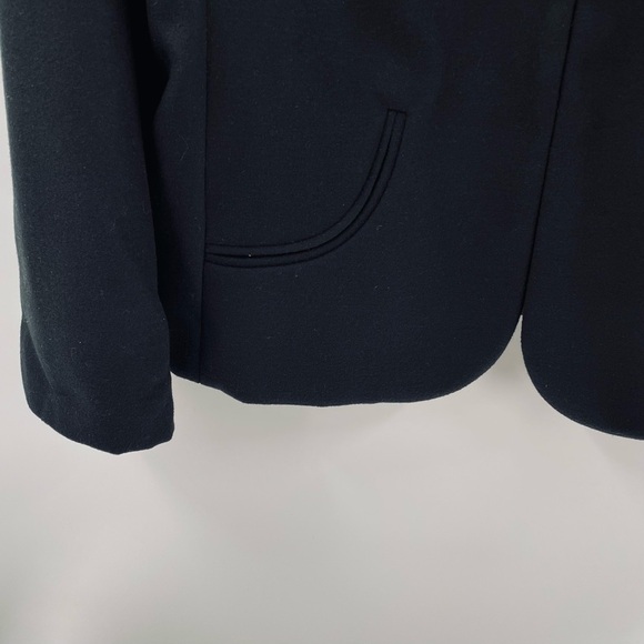 NWT Chico’s Smooth Plush Kelly Ann Black Felt Jacket XL 16-18 Hook Eye Closure - Picture 4 of 8